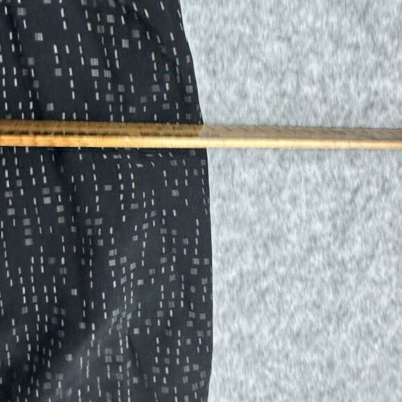 Eileen Fisher Top Womens 22W Black Morse Code Geometric Tencel Blend Blouse Slit - Picture 10 of 13